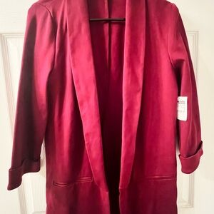 Charlotte Russe Burgundy Blazer